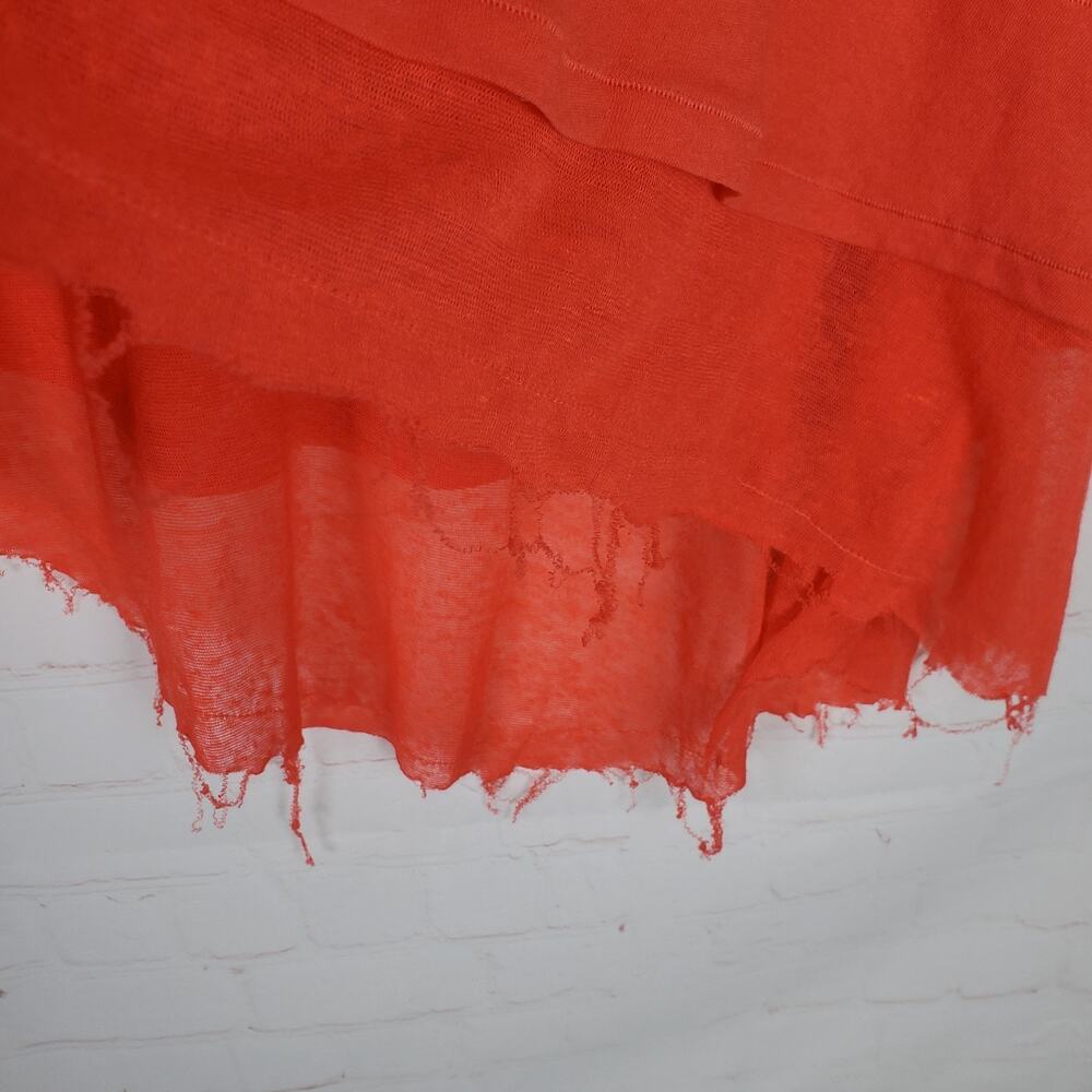 Free People Coral Peachy Oversized Cotton Layered Tank XS S M L Sleeveless Top - Picture 8 of 14
